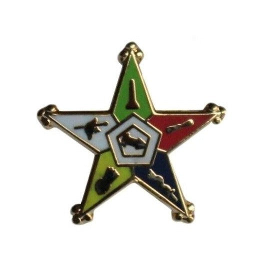 OES Lapel Pin - Colorful Star
