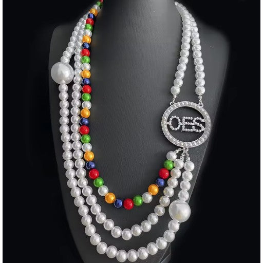 OES Necklace - Handmade 3-layer Beads