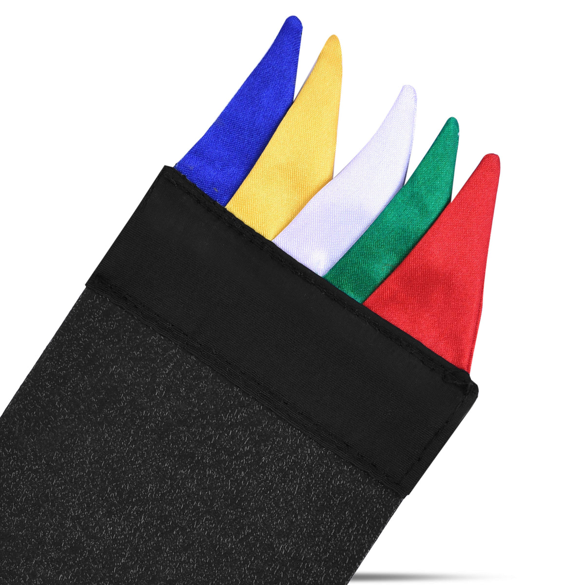 Pocket Square - Silk Tricolor Design - Bricks Masons