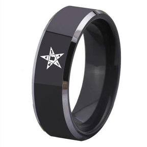 Anillo OES - Carburo de tungsteno negro personalizable