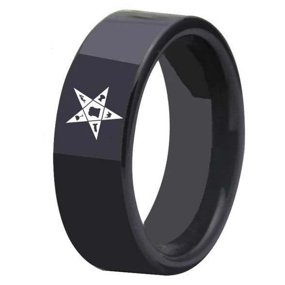 OES Ring - Black Tungsten Personalizable