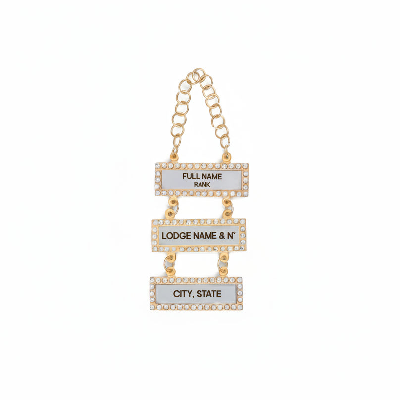 Universal Jewel Bars - Gold Plating With Custom Engraving