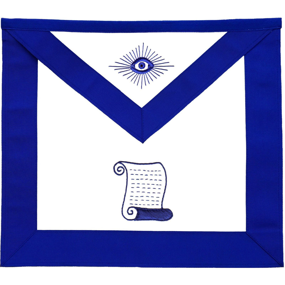 Orator Blue Lodge Officer Apron - Machine Embroidery