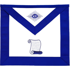 Orator Blue Lodge Officer Apron - Machine Embroidery