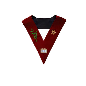 Orator Scottish Rite Officer Collar - Maroon Velvet