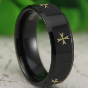 Malteserring – Reverse Comfort Fit, Wolfram, personalisierbar