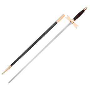 Order Of Malta Sword - Malta Cross With Gold & Green Hilt