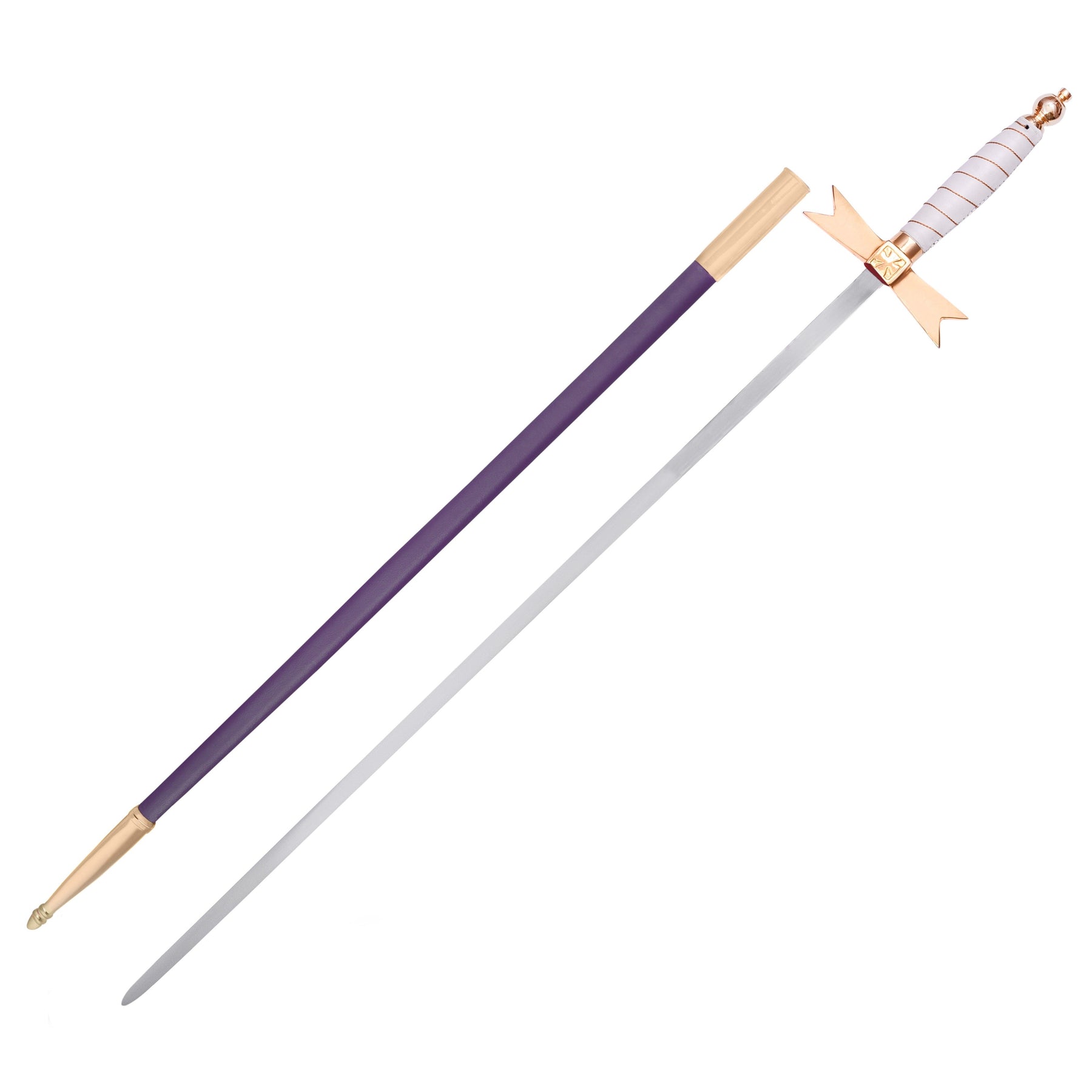 Order Of Malta Sword - Malta Cross With Gold & White Hilt