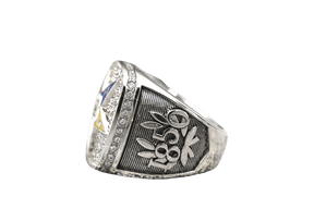 OES Ring  - Order Of The Eastern Star Sterling Silver - Bricks Masons