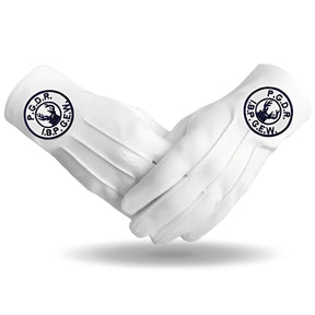 Past Grand Daughter Ruler Elks of the World Gloves - White Cotton