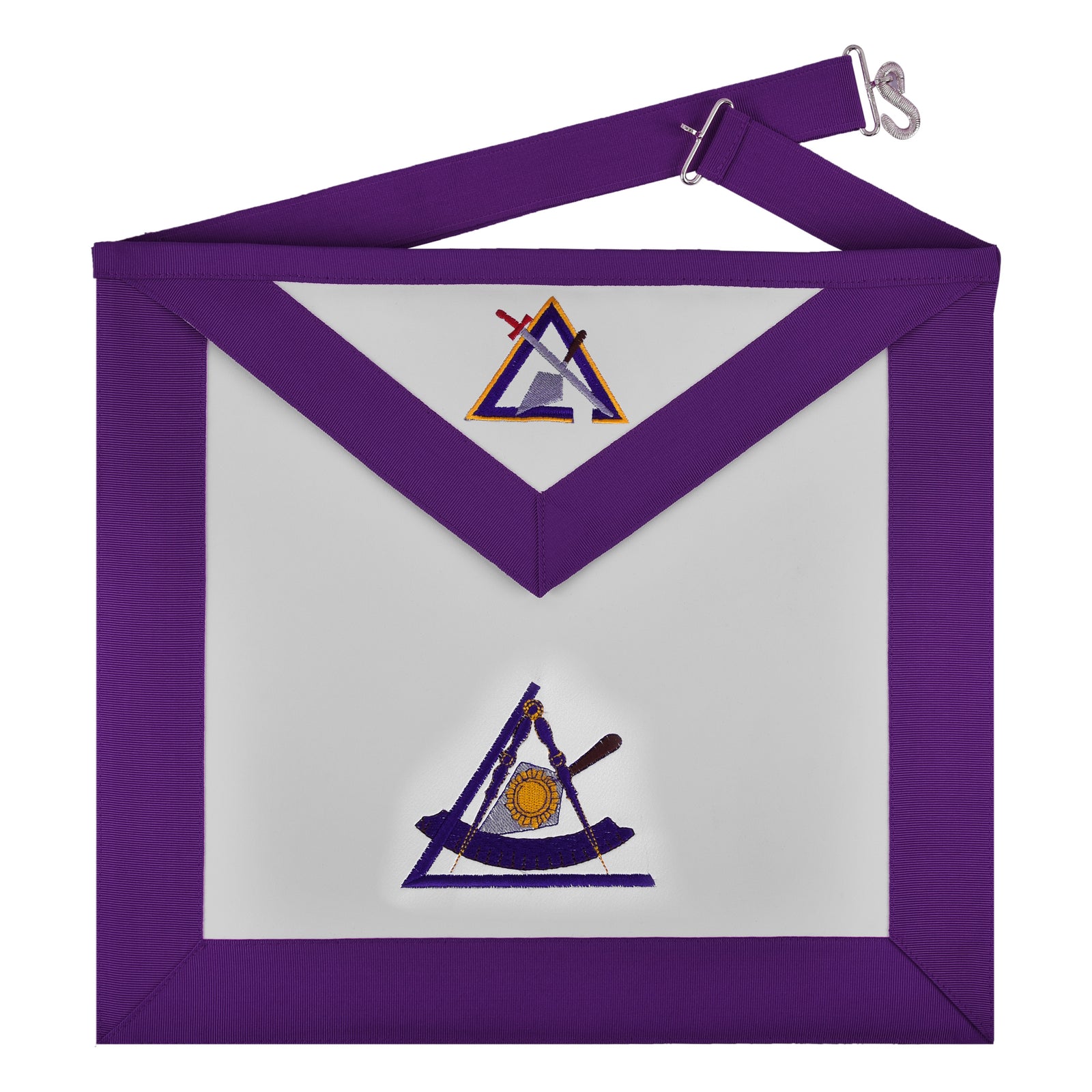 Home Past Illustrious Master Council Apron - Purple Ribbon Machine ...