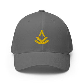 Past Master Blue Lodge Baseball Cap - Golden Embroidery - Bricks Masons