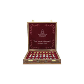 Past Master Blue Lodge Chess Set - 15.7" (40cm)