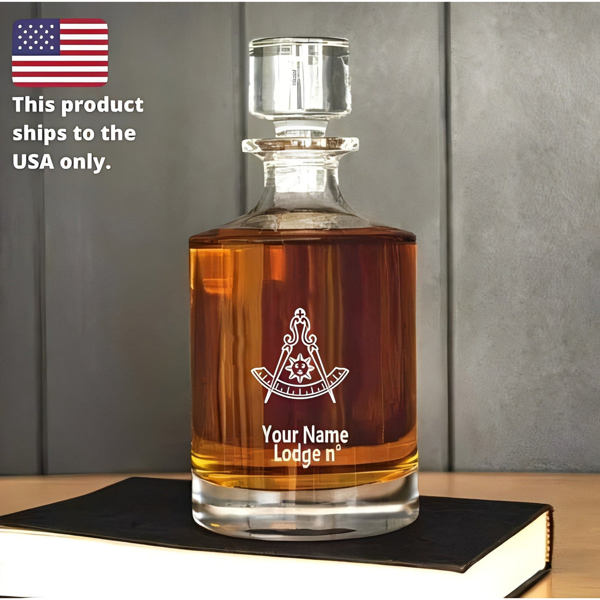 Past Master Blue Lodge Decanter - 30 oz.