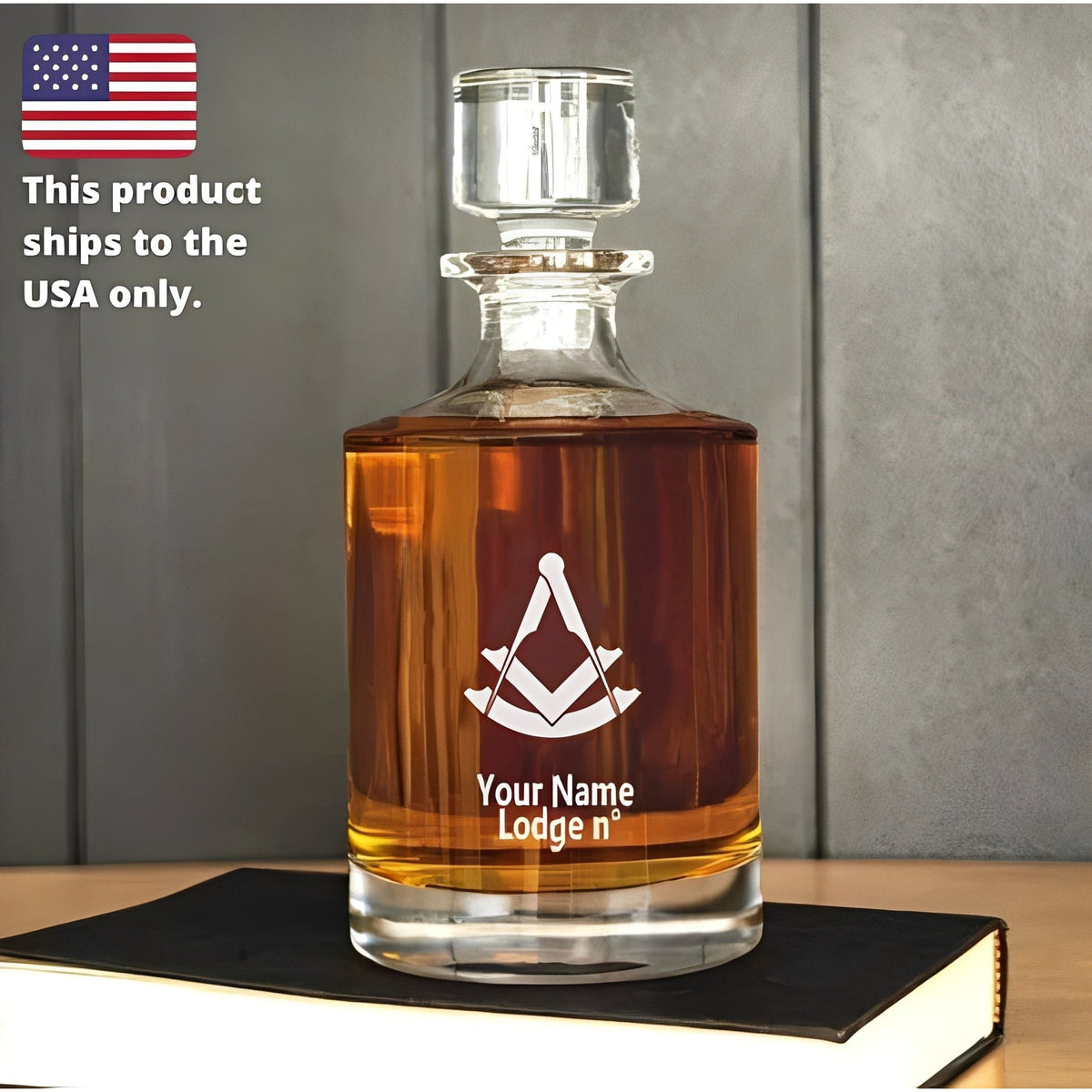 Past Master Blue Lodge Decanter - 30 oz.