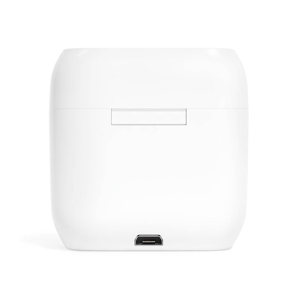 Past Master Blue Lodge Earbud - White - Bricks Masons