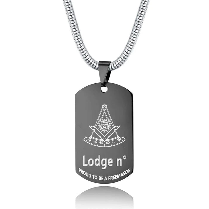 Past Master Blue Lodge California Regulation Necklace - (Various Colors) - Bricks Masons