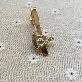 Past Master Blue Lodge Tie Clip - Gold - Bricks Masons