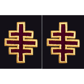 Past Most Eminent Grand Master Grand Encampment Knights Templar Frock Coat Sleeve Patch - Bullion Embroidery