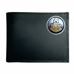 Past Master Blue Lodge Wallet - Black Handcrafted Leather Bifold