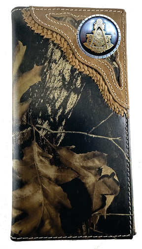 Past Master Blue Lodge Wallet - Bifold  Nocona Camo Long Rodeo
