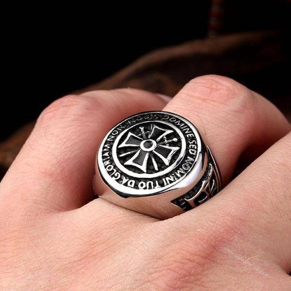 Knights Templar Commandery Ring - Silver