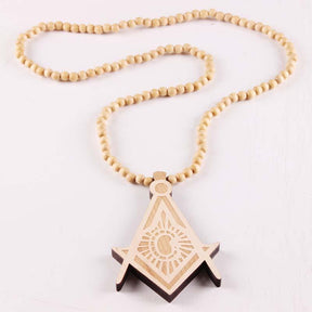 Master Mason Blue Lodge Necklace - Wooden Multiple Colors