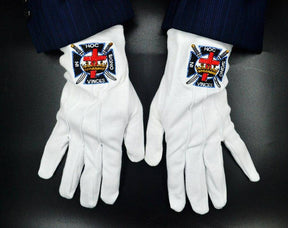 Knights Templar Commandery Gloves - IN HOC SIGNO VINCES