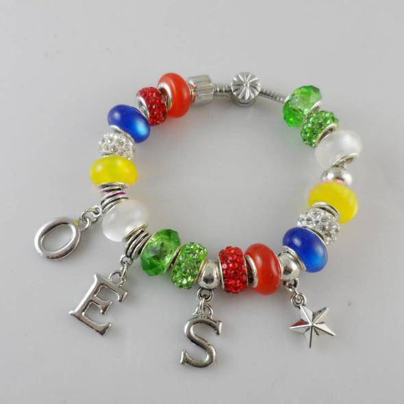 OES Bracelet - Rhinestone Charm