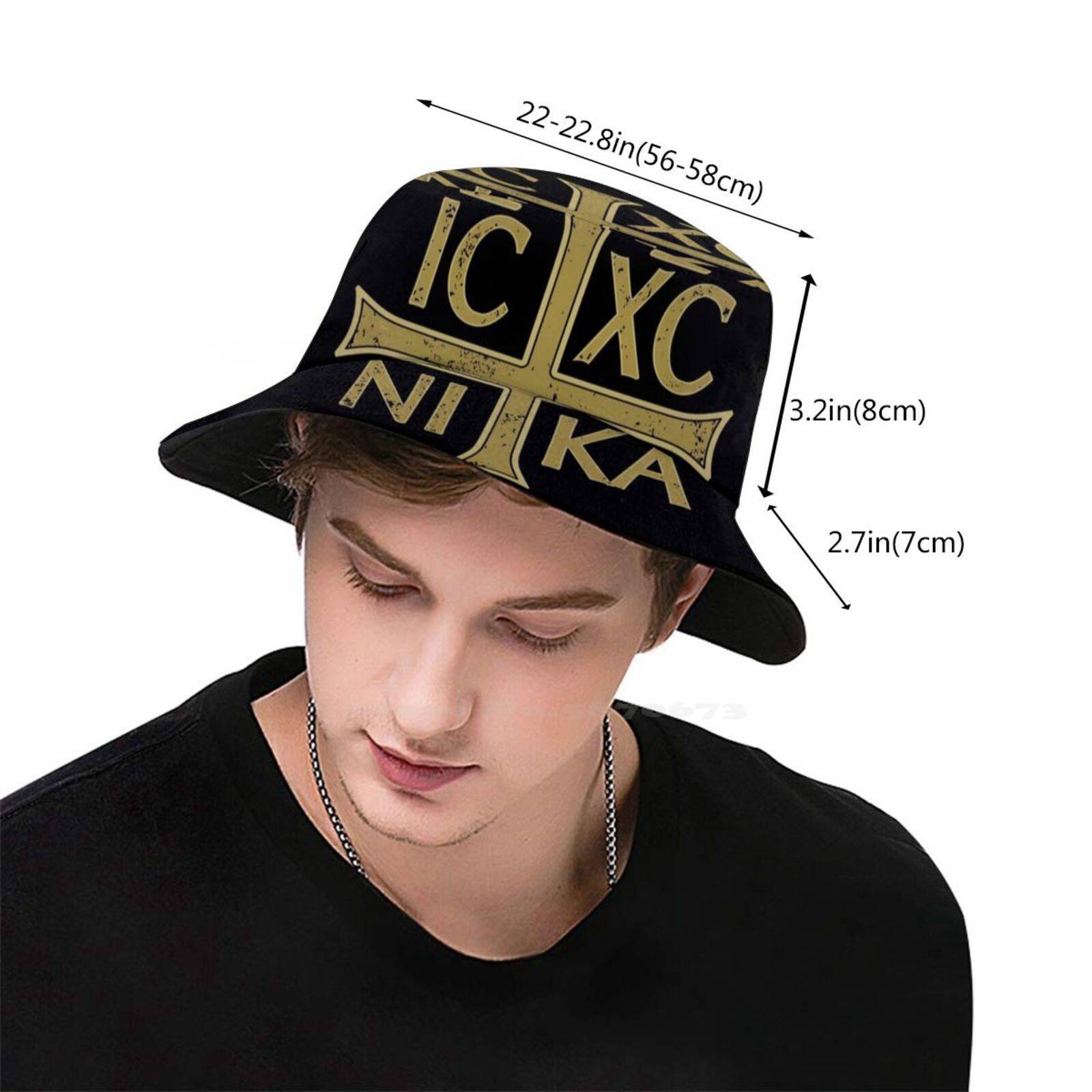 Knights Templar Commandery Bucket Hat - IC XC NI KA Cross