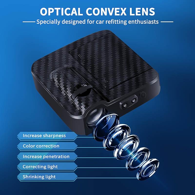 33rd Degree Scottish Rite Car Door Light Projector - Customizable Wireless LED Wings Down - Bricks Masons