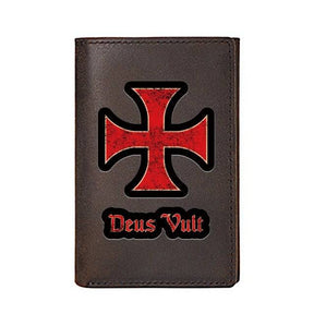 Knights Templar Commandery Wallet - Cow Leather