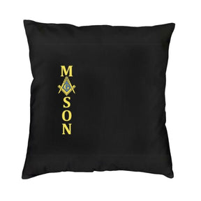 Master Mason Blue Lodge Pillowcase - Right or Left Design Position - Bricks Masons