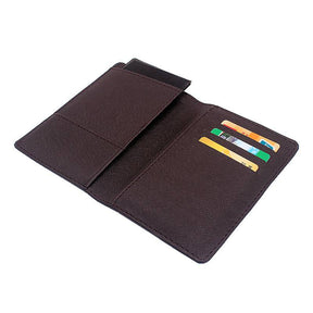 OES Wallet - The Light Connection Passport & Credit Card Holder (Black/Brown)