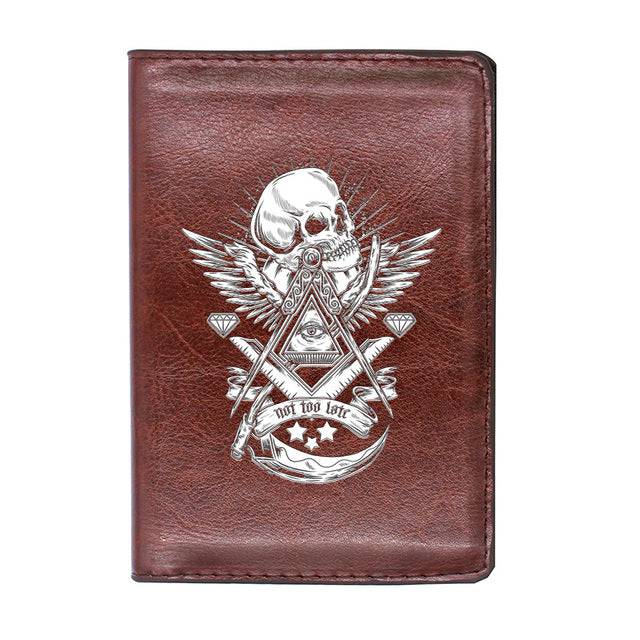 Widows Sons Wallet - NOT TOO LATE Credit Card Holder (Black & Brown)