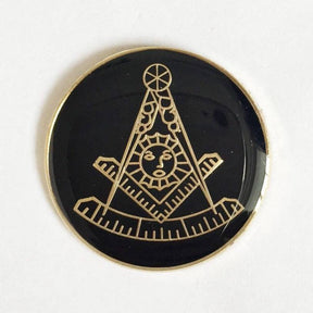 Past Master Blue Lodge Lapel Pin - Black & Gold