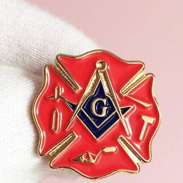 Master Mason Blue Lodge Lapel Pin - Square and Compass G Fire Service ...