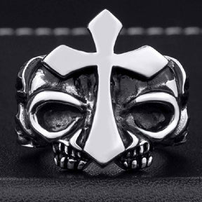 Knights Templar Commandery Ring - Medieval Motif Cross