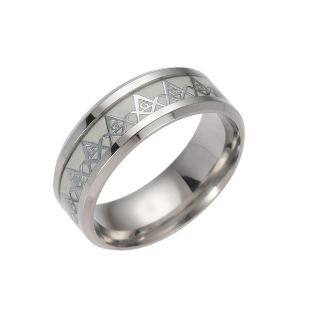 Master Mason Blue Lodge Ring - Lumineux Let There Be Light