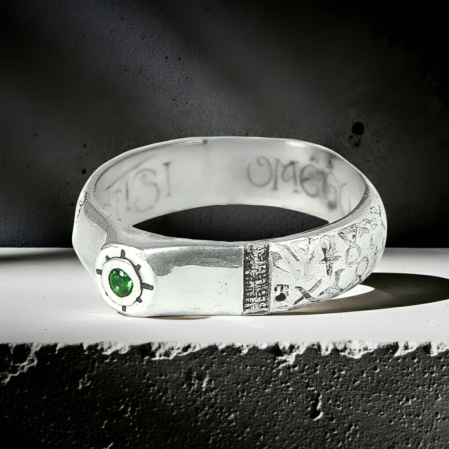 Ancient Israel Ring - King Solomon Saint Cyprian In Silver