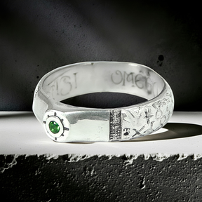 Ancient Israel Ring - King Solomon Saint Cyprian In Silver