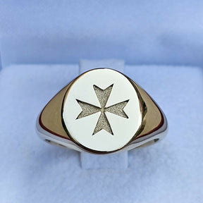 Order Of Malta Cross Ring - 9K Gold Amalfi Cross