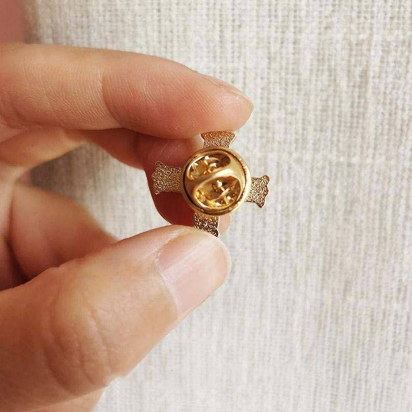 Red Cross of Constantine Lapel Pin - 20mm Metal - Bricks Masons