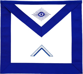 Officers Blue Lodge Officer Apron Set - Blue Ribbon Machine Embroidery (Set of 19)