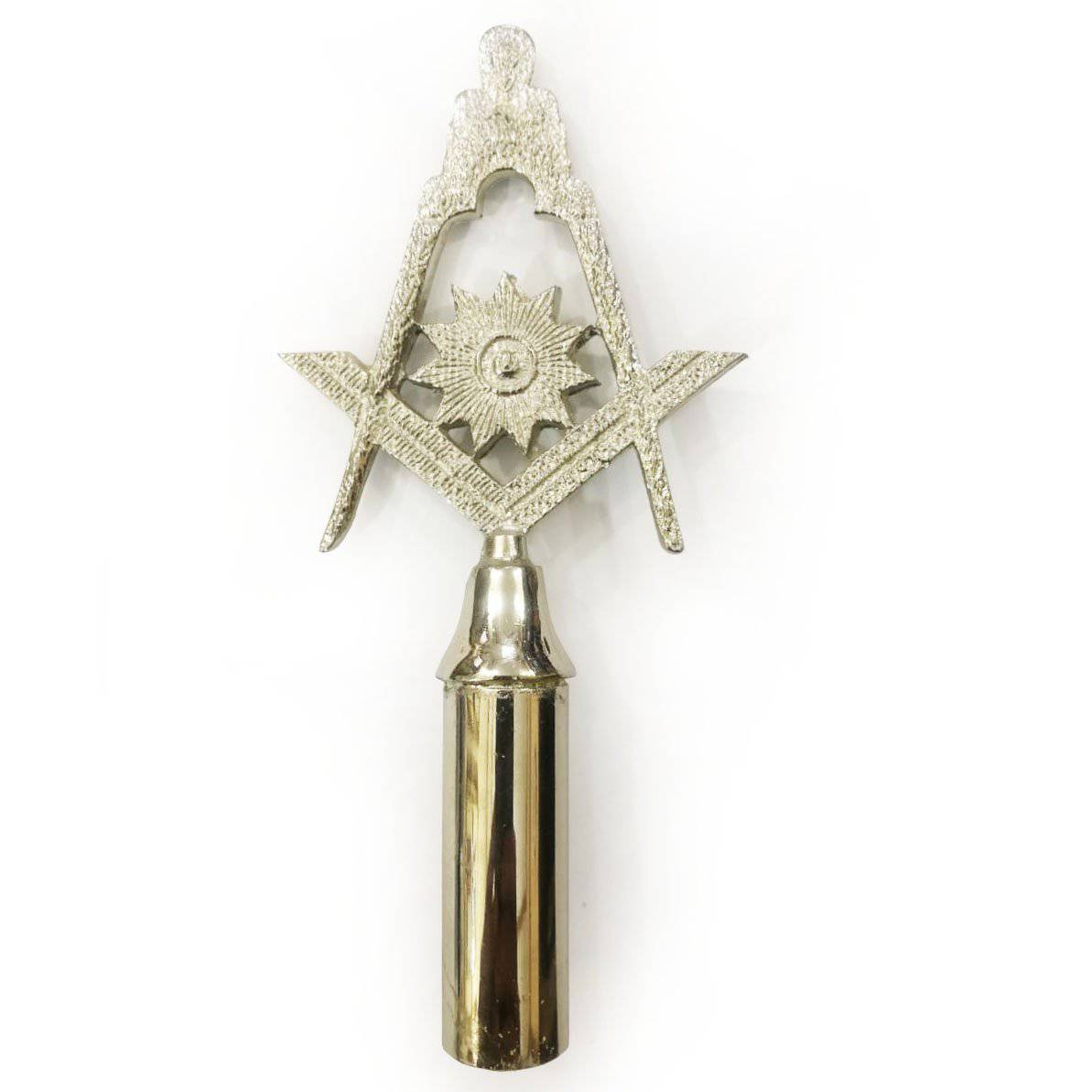 Lodge Senior Decon Top Rod For Masonic Ceremonies - Golden Finished