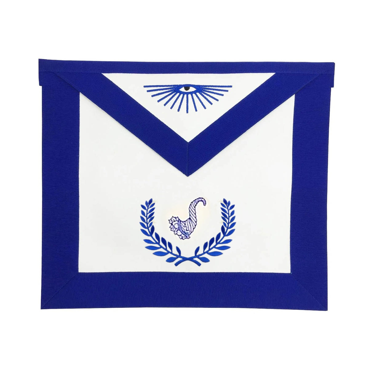 Schürze für leitende Stewards der Blue Lodge – Königsblau mit Kranz
