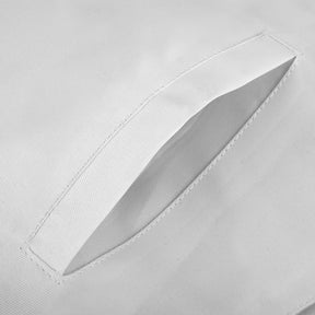 Senior Warden Blue Lodge Officer Apron - Hand Embroidery With White Fringe & Side Tabs - Bricks Masons