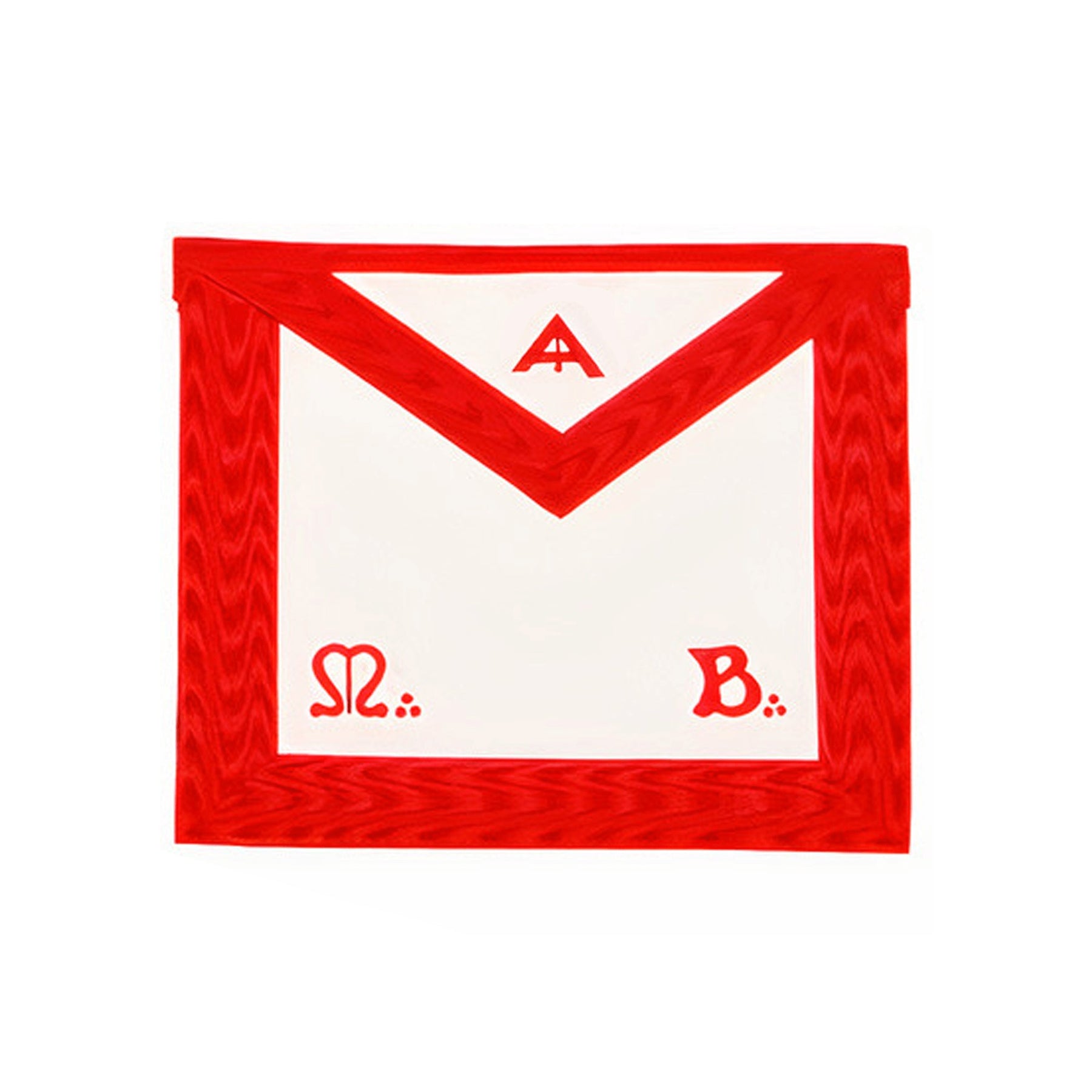 Senior Warden Scottish Rite Apron - Red Moire