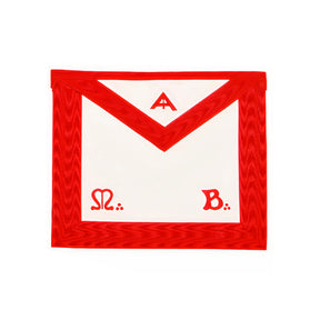 Senior Warden Scottish Rite Apron - Red Moire