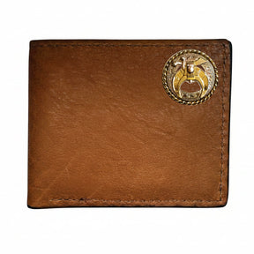 Shriners Wallet - Handcrafted Buffalo Leather Bison Bifold